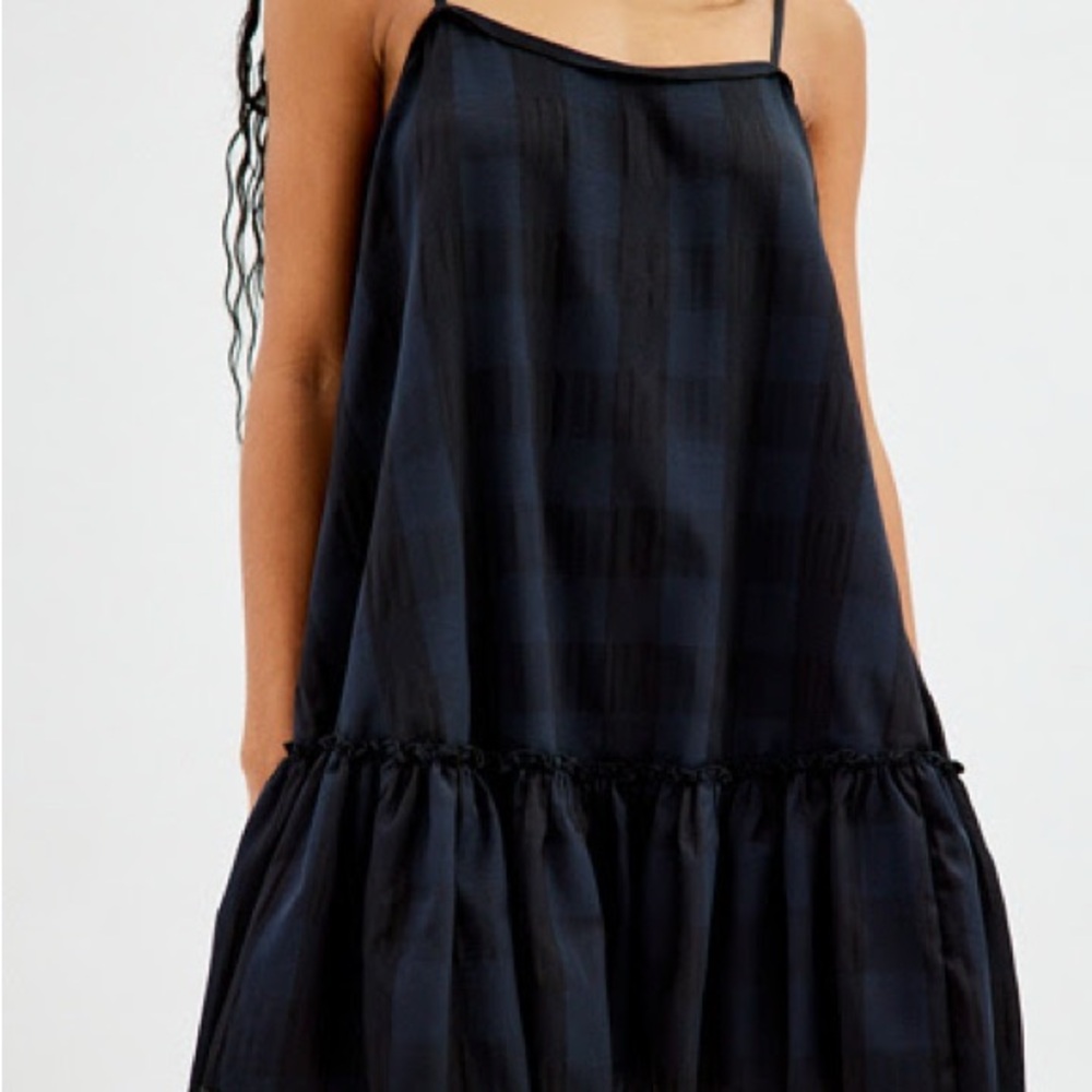 UO checkered mini dress